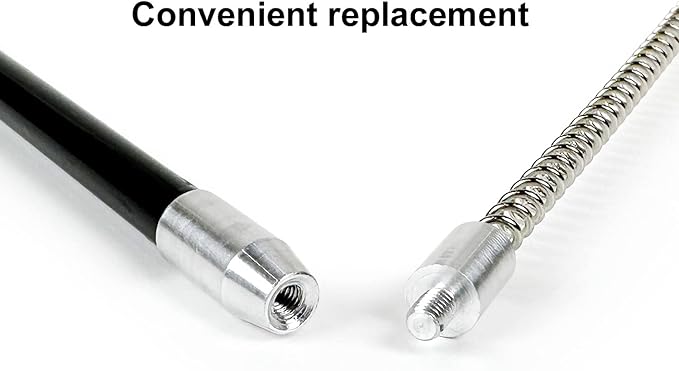 Cat Wand Toys, Flexible Spring and 4PCS Cat Feather Toys Cat Teaser Toy Refills, Interactive Cat Toy Wand Kitten Toys for Indoor Cats and Kitten to Play Chase Exercise…