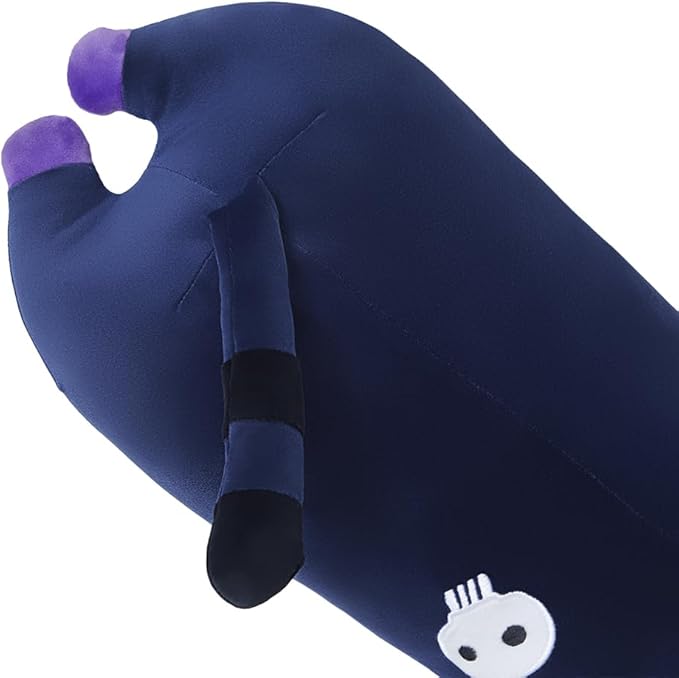 Cat Plush Body Pillow, Cute Cat Long Stuffed Animals Soft Cat Plushies, Purple Kitten Plush Toys for Kids Girlfriend(70cm/27.5inch)