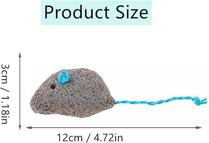 ISMARTEN Catnip Toy, Cats Mouse Plush Cat Toys, Cat Mice & Animals Toys for Indoor Cats and Kittens, Cat Chew Toy for Exercise for Pet Cat Kitten Kitty (6 Packs)