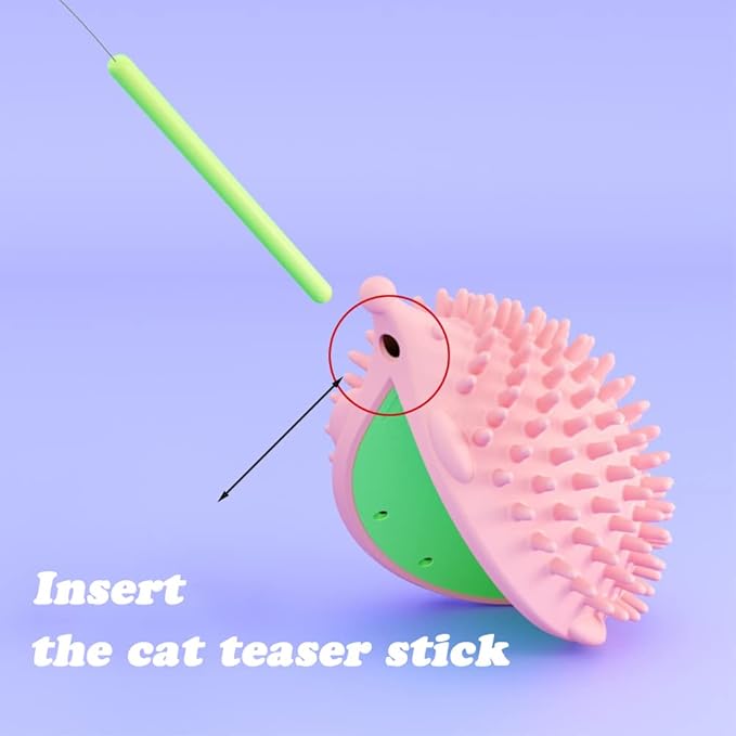 Cat and Dog Grooming Brush Wall Mount, Yellow (4.5in x 3.3in x 2.9in, 1 Count, Self Cleaning, Corner-fitting, Promotes Grooming and Entertainment)