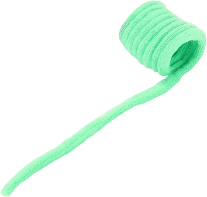 Plush Cat Spring Toys, Colorful Interactive Cat Toys Cat Entertaining Toys, Colorful & Durable Plastic Spring Coils Attract Cats Providing Interactive Playtime and stimulating Their Instincts(Green)