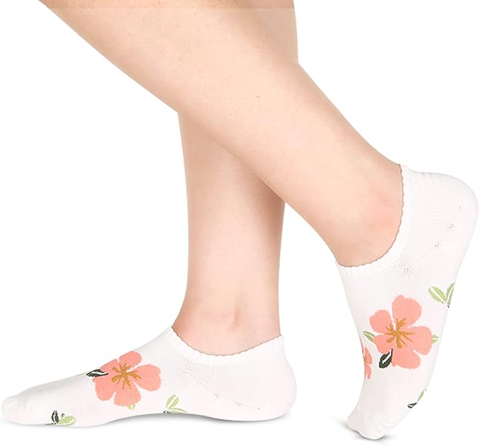 Benefeet Sox Womens Girls Cute No Show Liner Socks Non Slip Funny Patterned Low Cut Socks Novelty Cotton Loafer Footies Sock