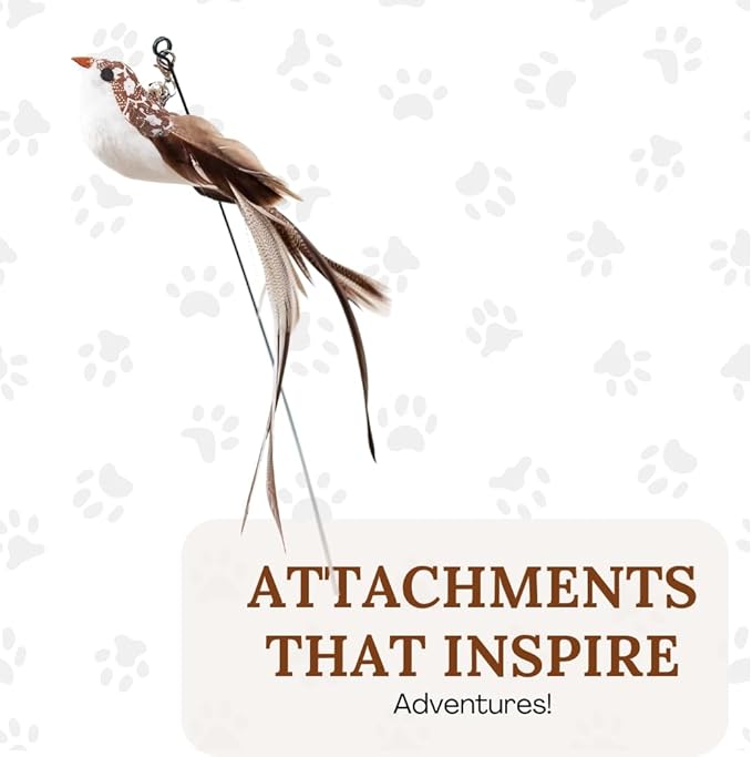 Cat Toys For Bored Indoor Adult Cats Any Surface Base Cat Wand Toy Cat For Stimulation Toys For Indoor Cats Cat Feather Toy Cat Feather Wand Cat Toy Wand Juguetes Para Gatos Activos Juegos Para Gatos