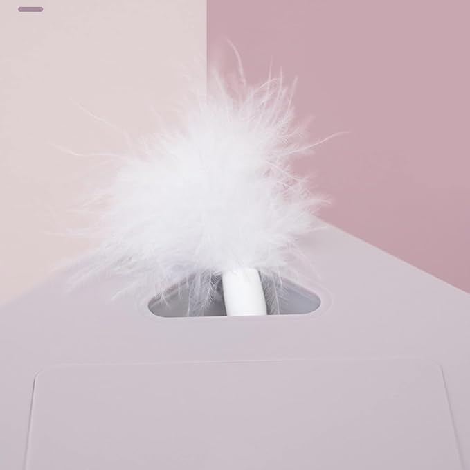 4Pcs Random Color Interactive for Cat Bauble Funny Simulation Feather Replacements for Head Stick Bauble for Head for Kitten Playing Teaser Interactive Cat Bauble for Indoor Cats Motion Feather Toys