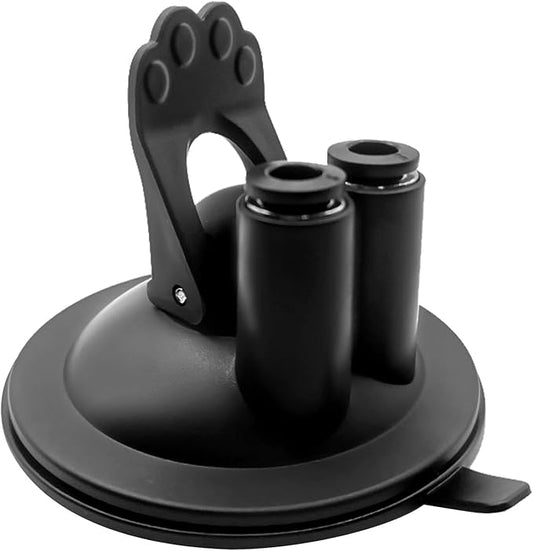 YXI Double-Headed Suction Cup Base for Cat Toy Set - Strong and Durable Suction Cup Accessory for Mounting Two Interactive Cat Wand Toys - Compatible Cat Toy Set - Safe and Non-Toxic Material