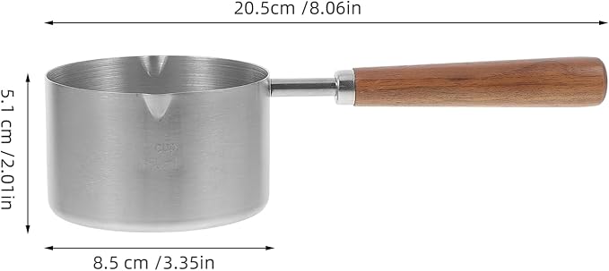 Milisten Dog-Cat Food-Scoop: 1-Cup capacity Measuring Cup with Wooden Handle, Pet Food Scoop for Dog, Cat, Ferret and Rabbit Pet Food