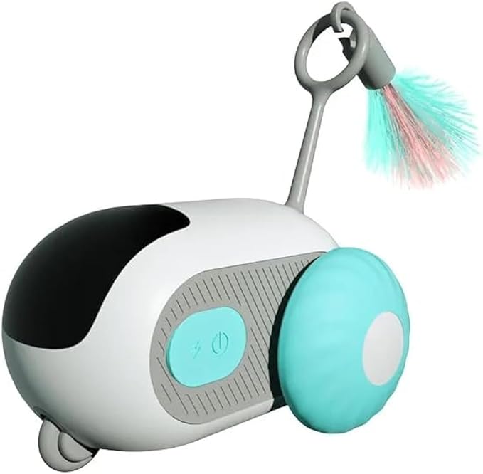 PawPetsLove -Robotic Interactive Cat Mouse Toys for Indoor Cats Exercise Toys for All Breeds Easily Glides on Rugs and Over Cords (Rechargeable)