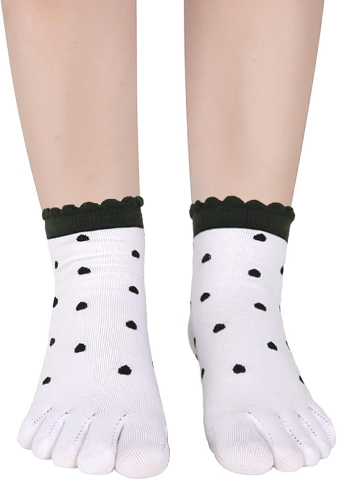Benefeet Sox Funny Toe Socks Women Five Finger Socks Girls Cute Toe Seperated Cotton Socks Running Athletic Christmas Gifts