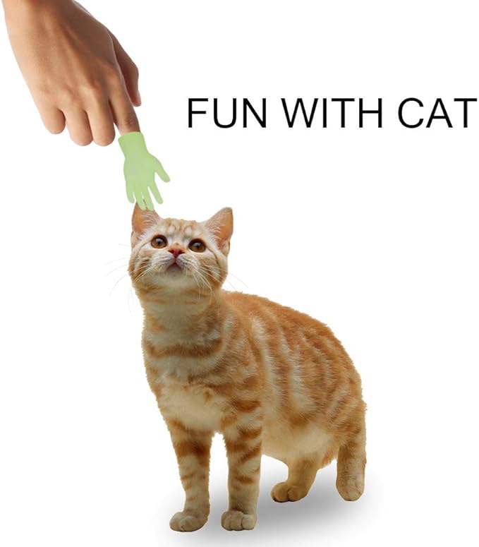 Cat Toys Portable Tiny Finger Hands (High Five Mini Pack) Left & Right