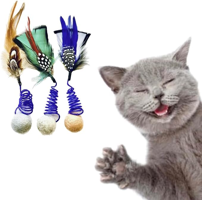 Durable, Throwable, Springable Cat Toy (3 per Pack)!