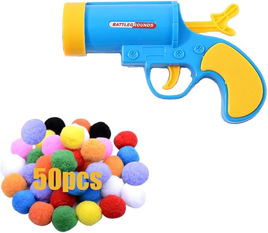 50Pcs Cat Ball Toy Launcher Gun Cat Toys Balls Best Cat Toys for Bored Cats Cat Toys Ball Launcher Cat Toys for Indoor Cats (blue)