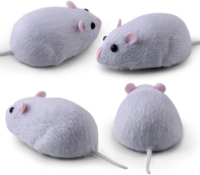 Dan&Dre Mouse Plush Toy Remote Control Mouse Toy Cat Toys Realistic Comfortable Plush Rat Toy Fake Rat Mouse Toy