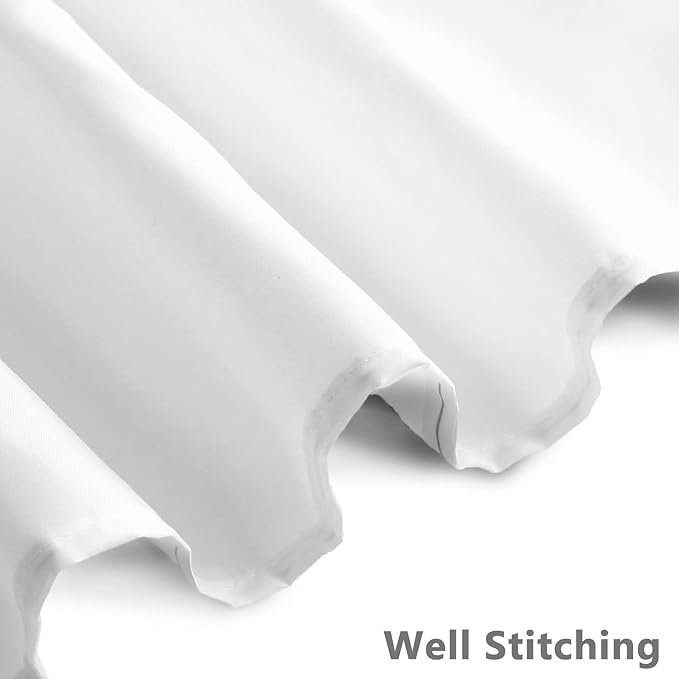 AWERT Small Stall Shower Curtain with Hooks Watercolor Plants Green Leaves 48x72 inch Half Size Shower Curtain for Bathroom/RV and Camper