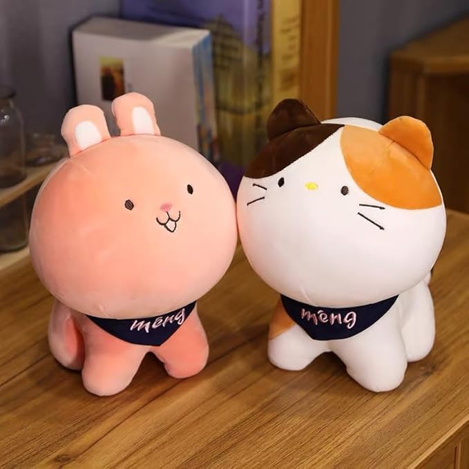 Ryttir 10" Chubbier Large Cat Stuffed Animal,Soft Cat Plush Stuffed Cat Pillow for Kids and Adults - Perfect Christmas Décor Cat Gifts for Cuddling and Room Decoration