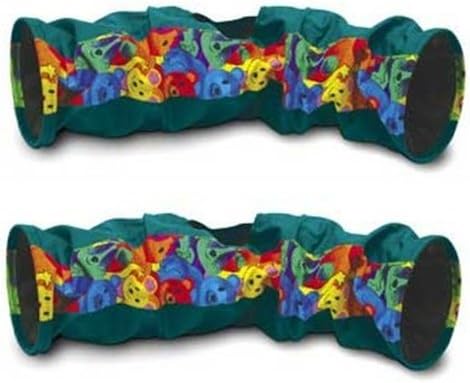 Super Pet 2 Pack of Crinkle Tunnels, Colors May Vary, 23-Inch Length