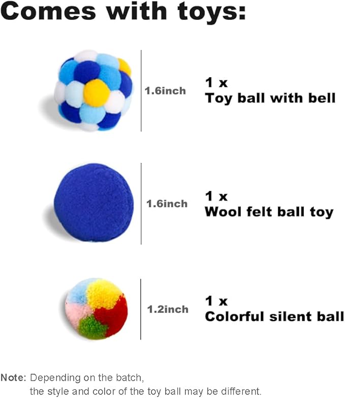 Large Cat Tunnel Bed for Indoor Cats with 3 Toys, Scratch Resistant Donut Cat Bed, Up to 30 Lbs (L 24x24x11, Light Grey)