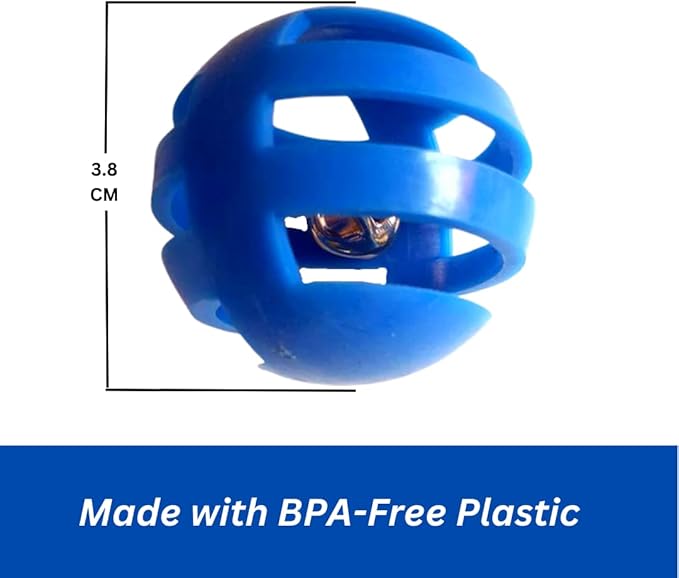 Frou.Frou 10 Cat Bell Balls Plastic Ball Cat Toys for Interactive Play, Assortment Toys for Indoor Cats & Kitten, Jingle Rattle Toy Assorted Color