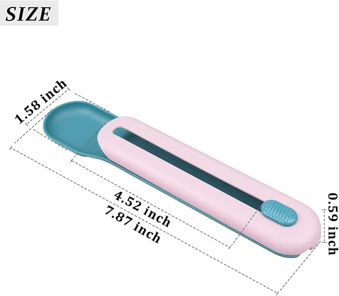 FuninCrea Lickable Cat Treats Spoon, Cat Liquid Snacks Feeding Spoon Pet Food Scoop for Feeding Lickable Wet Treats, Creative Pet Liquid Snacks Feeder for Cats and Dogs (Pink)