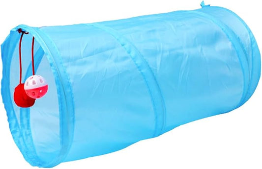 Cat Tunnel Pet Toy Holes Play Tubes Collapsible Pet House Crinkle Play Tunnel Tubes for Cat Puppy Kitty Kitten Rabbit Indoor or Outdoor