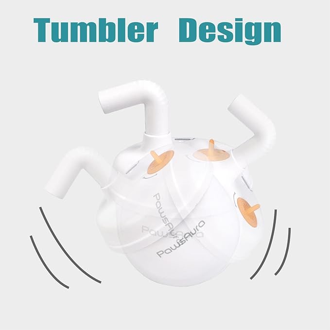 CALEMBOU Cat Laser Toy,Pet Automatic Laser Cat Toys for Indoor Cats Kitten Tumbler Interaction Toys, USB Charging, 360 Degree Irregular Rotation Three Adjustable Modes