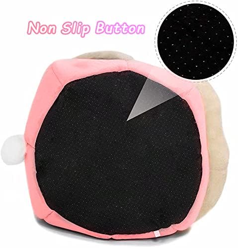 ShellKingdom Cat Bed for Indoor Cats,Cat House Furniture for Pet Kitten Tent Cave,Cute Dog Beds for Puppy Medium Dogs with Removable Washable Soft Cushioned Pillow (Pink)
