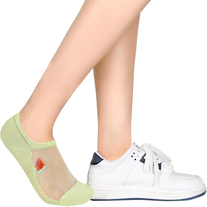 Benefeet Sox Sheer No Show Socks Women Girls Cute Thin Mesh Low Cut Liner Socks for Loafers Boat Shoes