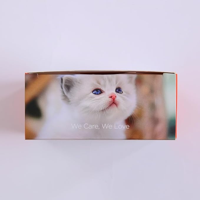 Interactive Cat Toys, Goldfish Automatic Cat Toy Interactive with LED Light for Indoor All Breed Cat, Self Moving Electric Cat Toy USB-C Rechargeable (Red)