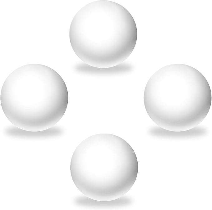 Cat Ball Toy Cat Track Balls Replacement Track Balls for Turbo Round Scratcher Toy (4 pcs), White