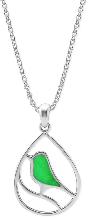 Boma Jewelry Sterling Silver Bird Necklace, 16 inches