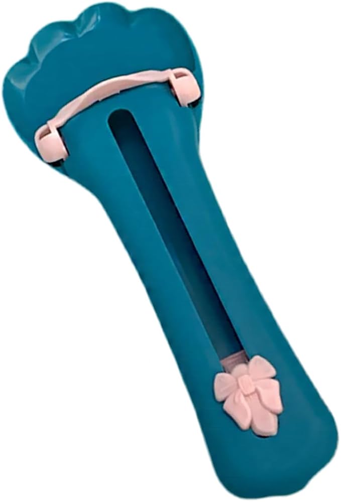 Cat Claw Shaped Cat Strip Squeeze Spoon, Delectables Lickable Cat Treats Spoon, Wet Treat Cat Feeder Spoon Treat Squeeze Spoon for Lickable Wet Cat Treats Liquid Snack Feeding (Blue)