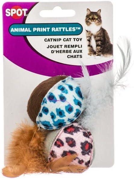 Animal Print Rattle With Catnip