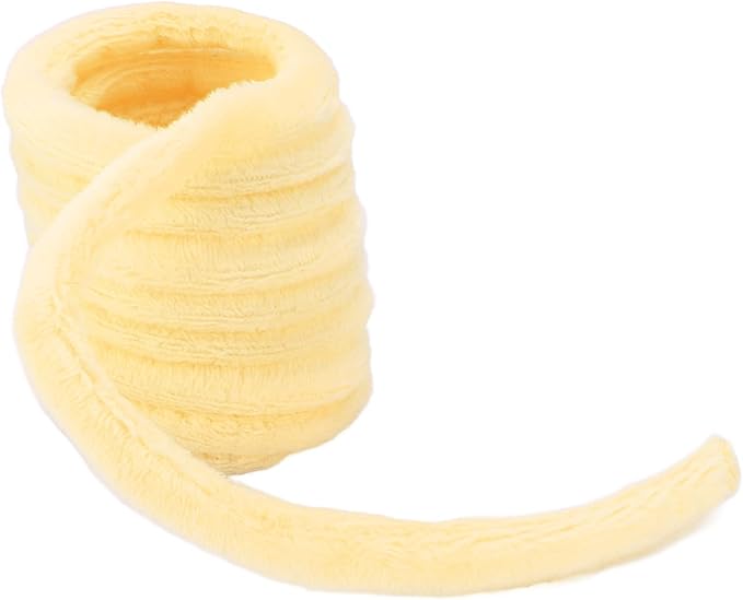 Plush Cat Spring Toys, Colorful Interactive Cat Toys Cat Entertaining Toys, Colorful & Durable Plastic Spring Coils Attract Cats Providing Interactive Playtime and stimulating Their Instincts(Yellow)