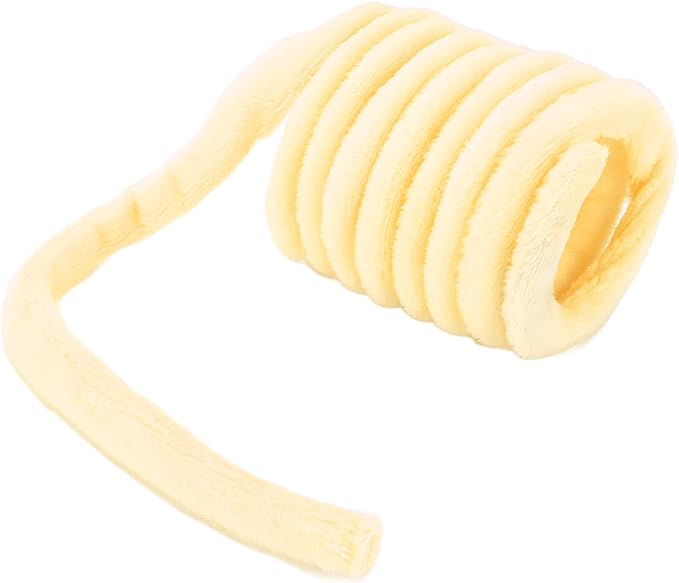 Plush Cat Spring Toys, Colorful Interactive Cat Toys Cat Entertaining Toys, Colorful & Durable Plastic Spring Coils Attract Cats Providing Interactive Playtime and stimulating Their Instincts(Yellow)