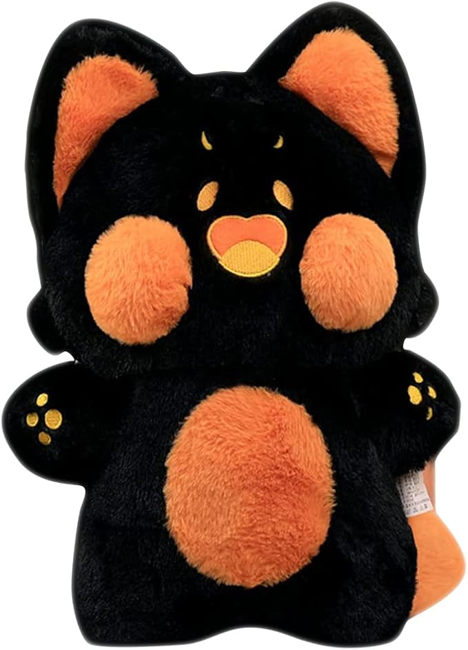 Galatee Cute Cat Plush Toy - Soft Cat Plushie Pillow Gifts for Adults and Kids (19.6" Black)