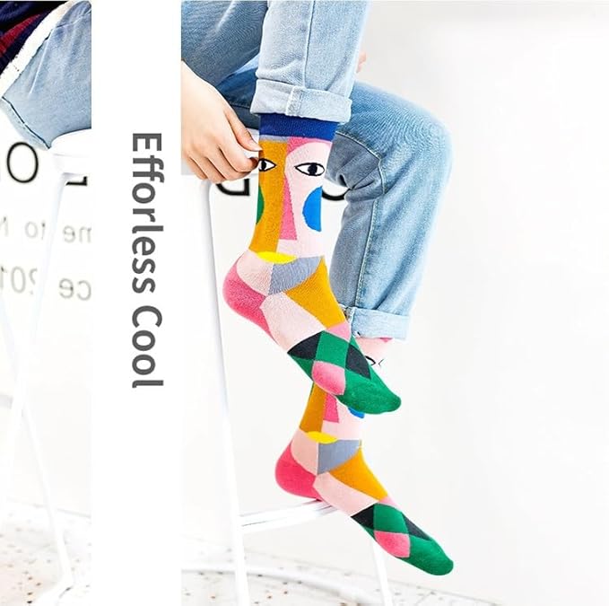 Benefeet Sox Womens Novelty Funny Crew Socks Girls Cute Animal Colorful Floral Patterned Silly Funky Casual Cotton Socks