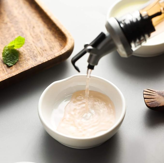 4pcs Ceramic Japanese Relief Seasoning Dishes Relish Plate Appetizer Plates,3inches