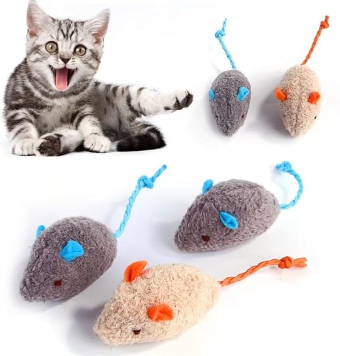 Interactive Cat Toy Mouse - Mouse Toys for Cats, CAT Toy Mouse, CAT Mouse Toy - Engaging & Durable Mouse Toys for Active Play (5 Pack)
