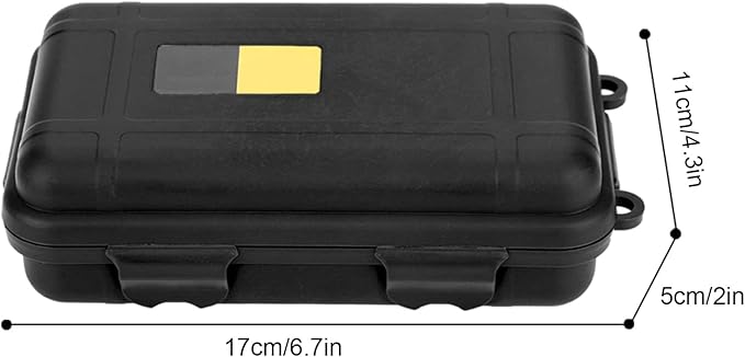 Alomejor Dry Box Survival Storage Box Dustproof Pressure Proof Outdoor Survival Equipment Sealed Container Box for Outdoor Survival