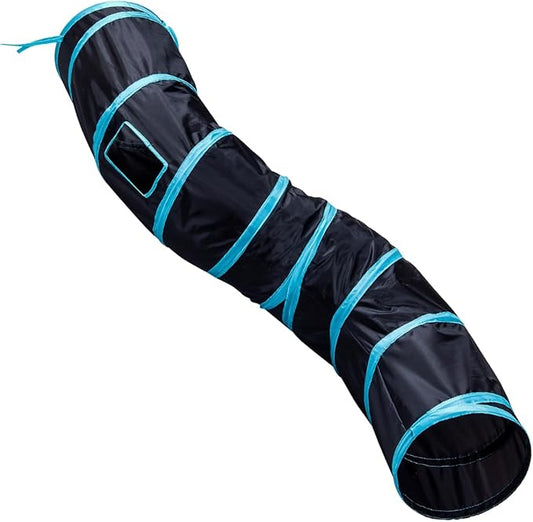 Cat Tunnels, Pet Ferret Rabbit Bunny Tunnels Tubes Subway Habitats, S-Style, DIY Cat Peekaboo Maze House Tent Bed, Kitten Interactive Toy (S Type: 1 Way Tube)