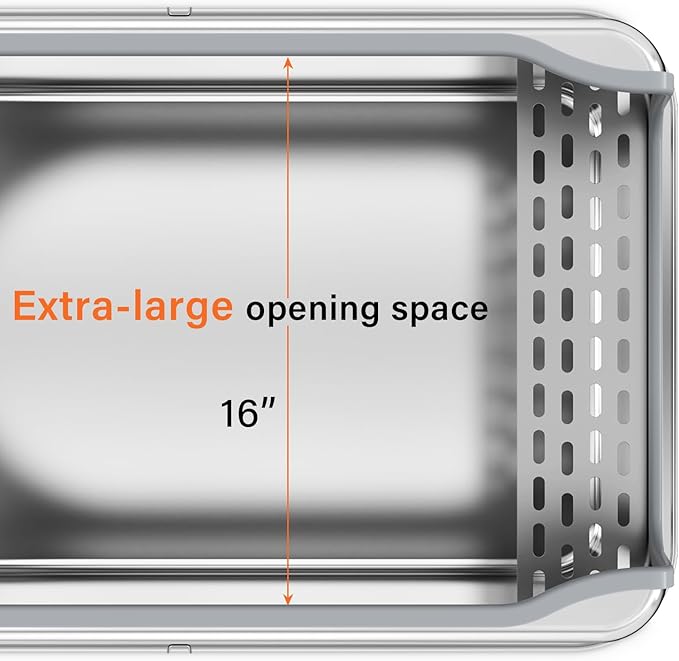 All Stainless Steel Litter Box with Metal Lid- Large Enclosed Metal Litter Boxes for Big&Multiple Cats,Anti Urine Leakage,Odor Free,Easy to Clean (2XL)