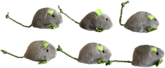 St. Patrick's Day Cat Toy Catnip Toy Green Mouse Toy-6 Packs