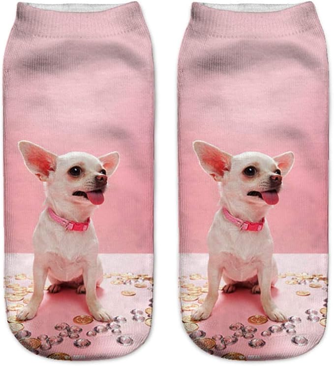 Benefeet Sox Funny Ankle Socks Cute Novelty No Show Animal Fruit Flower Cartoon Colorful Graphic Low Cut Socks for Women Girl