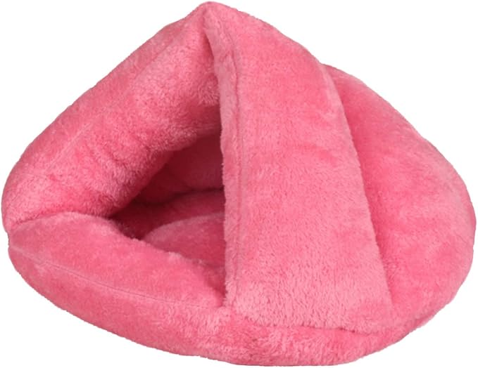 Pet Tent Cave Bed for Small Medium Puppies Kitty Dogs Cats Pets Sleeping Bag Thick Fleece Warm Soft Dog Bed Cuddler Burrow House Hole Igloo Nest Cozy Bed for Cat Puppy