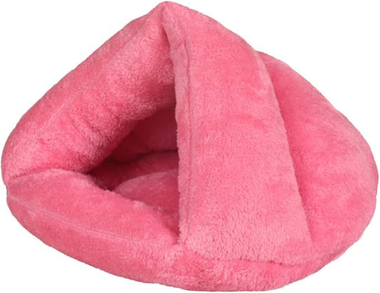 Pet Tent Cave Bed for Small Medium Puppies Kitty Dogs Cats Pets Sleeping Bag Thick Fleece Warm Soft Dog Bed Cuddler Burrow House Hole Igloo Nest Cozy Bed for Cat Puppy