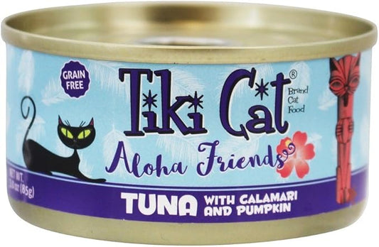 Tiki Pet Foods Cat Aloha Tuna Calamari Pet Food (12 Pack), 3 Oz