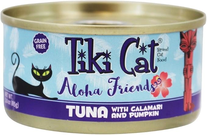 Tiki Pet Foods Cat Aloha Tuna Calamari Pet Food (12 Pack), 3 Oz
