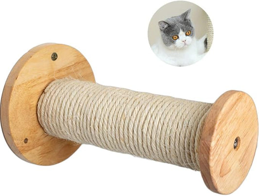 La La Pet® Wood Cat Scratching Post Cat Shelf Board Floating Cat Perch Cat Climber Cat Scratcher Wall Cat Furniture Cat Climber Bed Tower Tree, Single