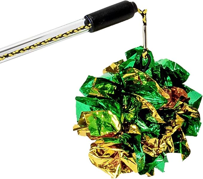 RompiCatz Replacement Interactive Cat Toy for Adjustable String Wand, Crinkle Balls