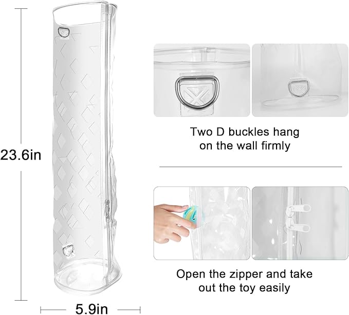 Cat Wand Toy Storage Hanging Bag，Cat Teaser Wand Holder for Organizing Teaser Wand Toys, Create Clutter-Free Cat Life Home