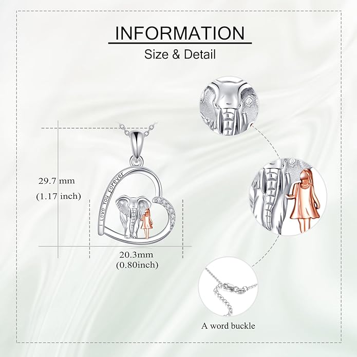 Animal and Human Necklace Sterling Silver 925 Cute Animal Necklaces Jewelry Gift For Women